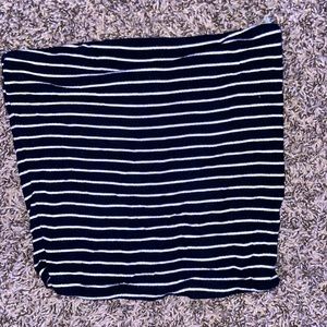 black and white tube top for teen girls